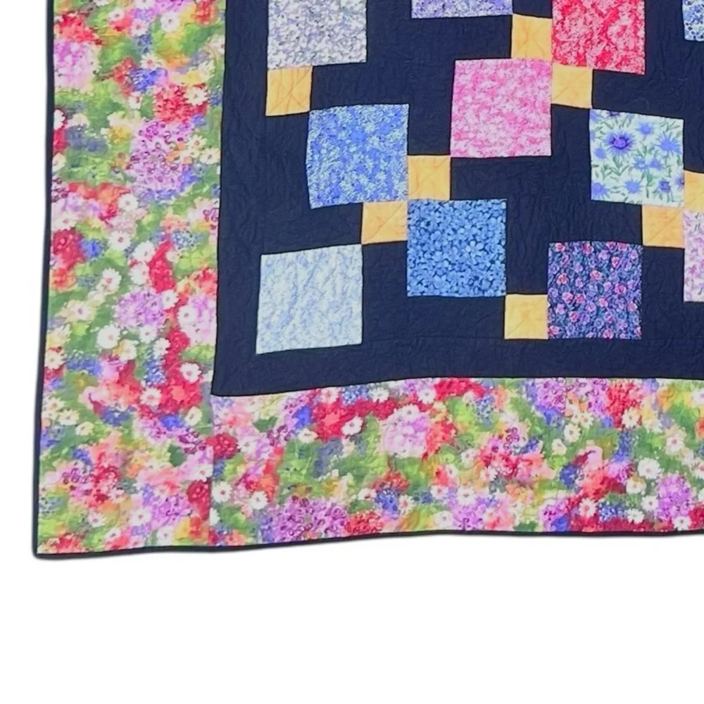 Vintage Nine Square Style Quilt